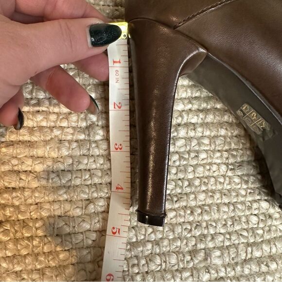 NWT Evado high heel leather lace up boots sz 39 - Picture 13 of 13